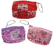 Sequined Coin PURSE Keyring  $ 0 .48